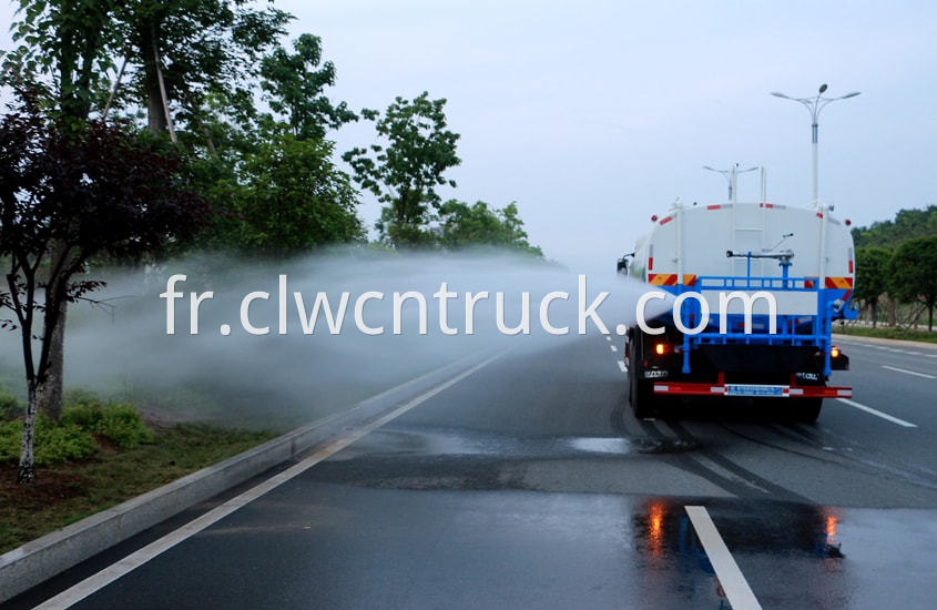 street washing truck at work 3